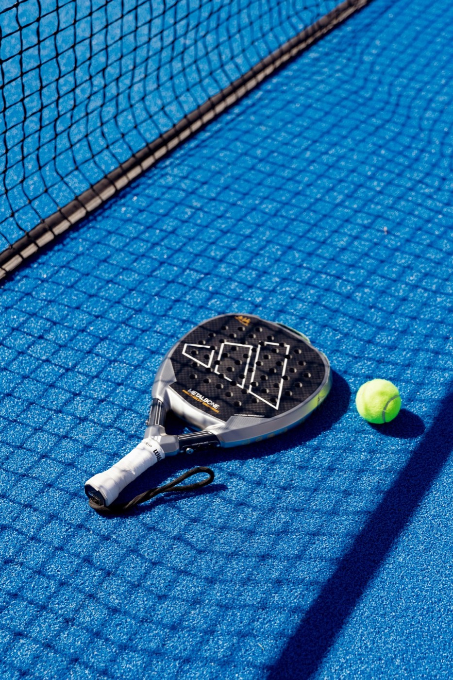 Padel racket and balls at the Chilli Padel pro shop in Jomtien, Pattaya
